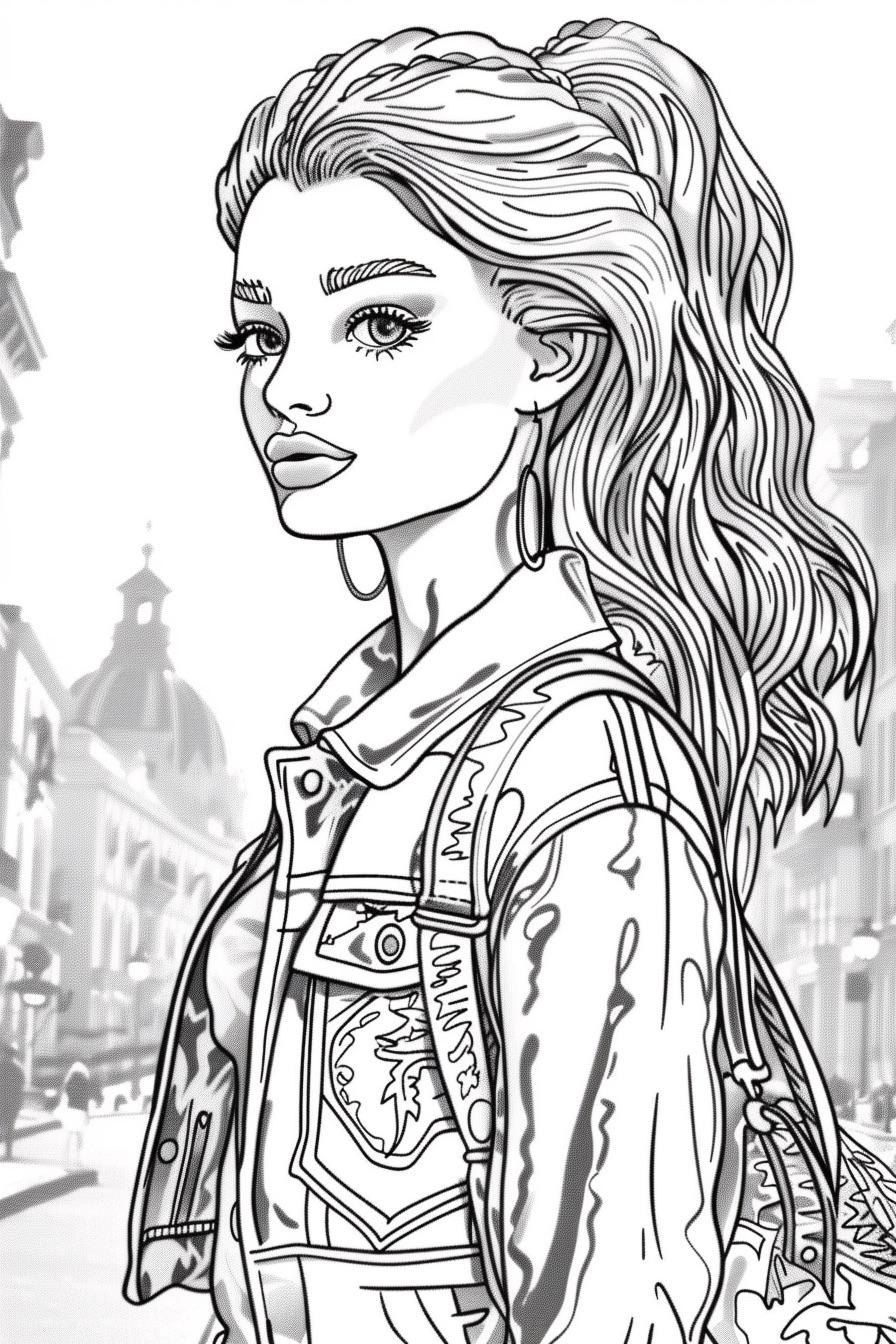 100 Coloring Pages With Fashionista Girls. Fashion Coloring Book - Etsy