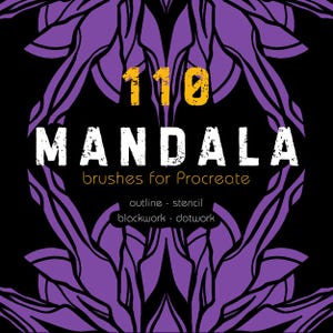 Procreate Mandala Stamp Set - Dotwork & Linework Stencils