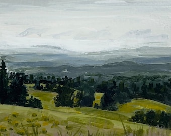 Darling Hill - Vermont Print - Northeast Kingdom Trails - Mountain Biking Trails Art - Giclee Fine Art Print