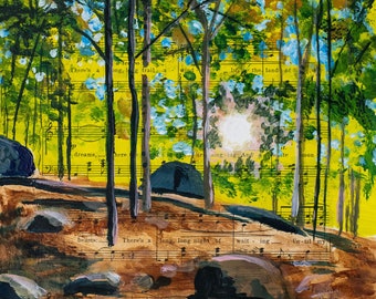 Giclee Fine Art Print — Hiking Print — Tumbledown Mountain—Maine Art — Archival Print