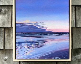 Morning Surf - Higgins Beach - Scarborough Maine - Maine Art - Coastal Maine Artist