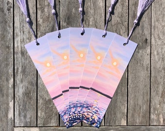 Summer Dockside Bookmark - Maine Bookmark - Coastal Maine Gifts - Coastal Maine Bookmark