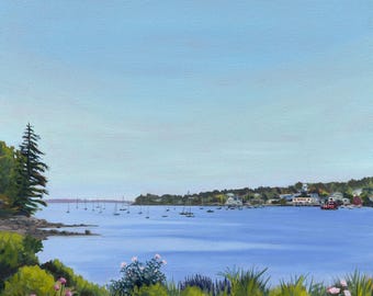 Belfast Cove,  a Giclee Fine Art Print - Belfast, Maine