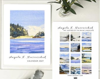 Art Calendar 2027 Maine