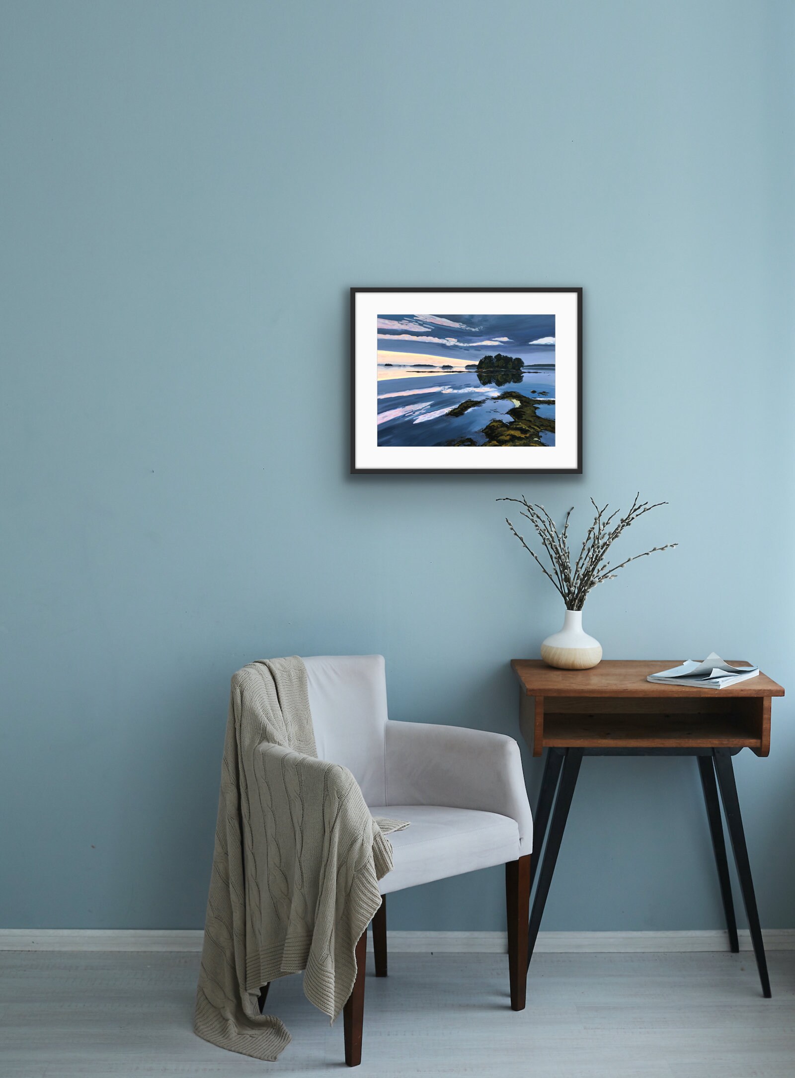 One Island in Maine Coastal Maine Fine Art Giclee Print Etsy