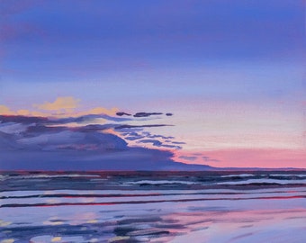 Morning Surf - Higgins Beach - Scarborough Maine - Maine Art - Coastal Maine Artist