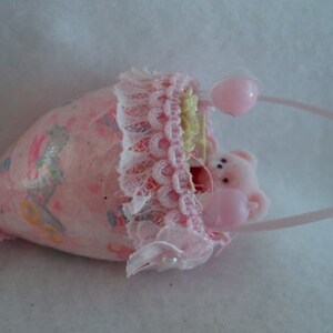 Pink Baby Egg Shell Cone Ornament image 4