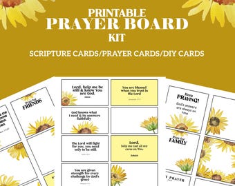 Prayer Board Card Kit, Scripture Cards (Digital Download)