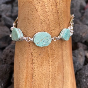 Blue amazonite anklet image 1