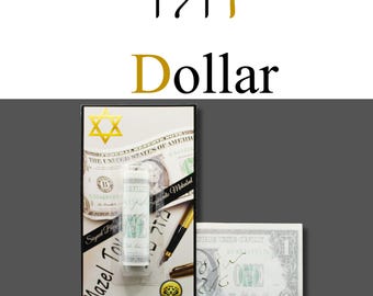 The One Dollar lucky Mazal Jewish Amulet. Kabbalah Pocket Talisman