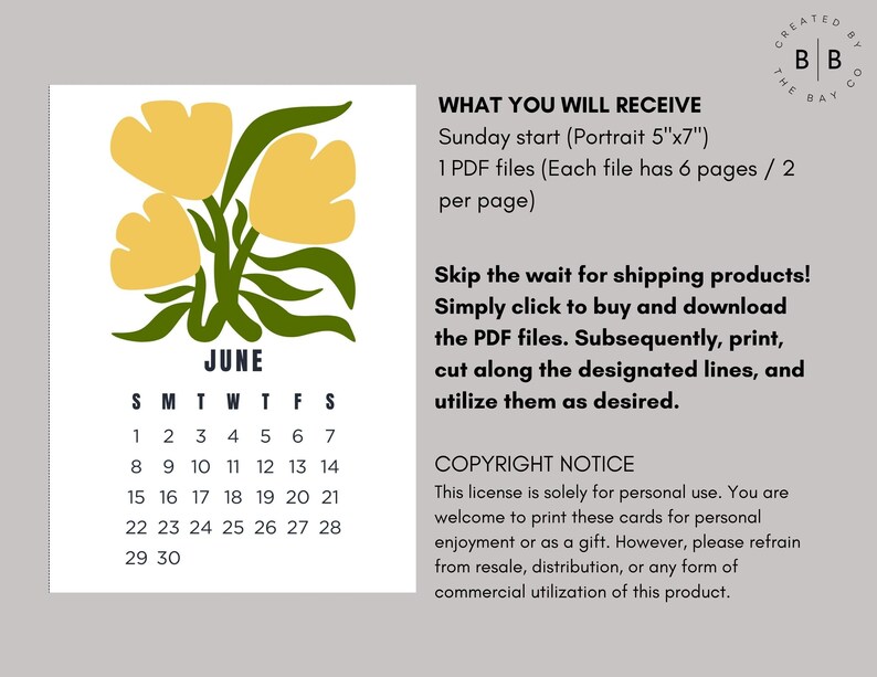 2025 Printable Matisse Calendar Modern Aesthetic Dated 5x7 Desk