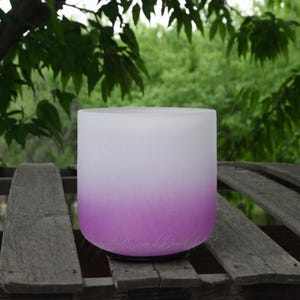 432HZ Crystal Singing Bowl: 6 Inch B Crown Chakra, Sound Healing