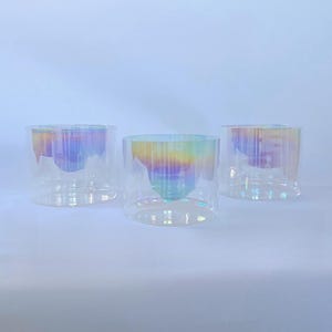 432HZ Crystal Singing Bowls Set: Root, Heart, Throat Chakra - 9'', 8'', 7.5''