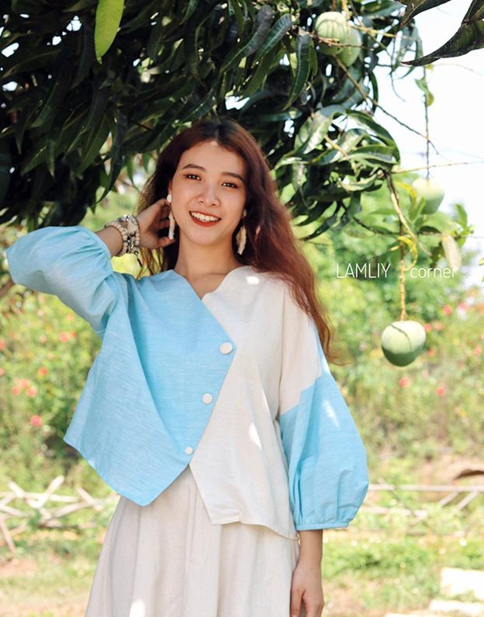 Linen Wrap Blouse Jacket main image 1