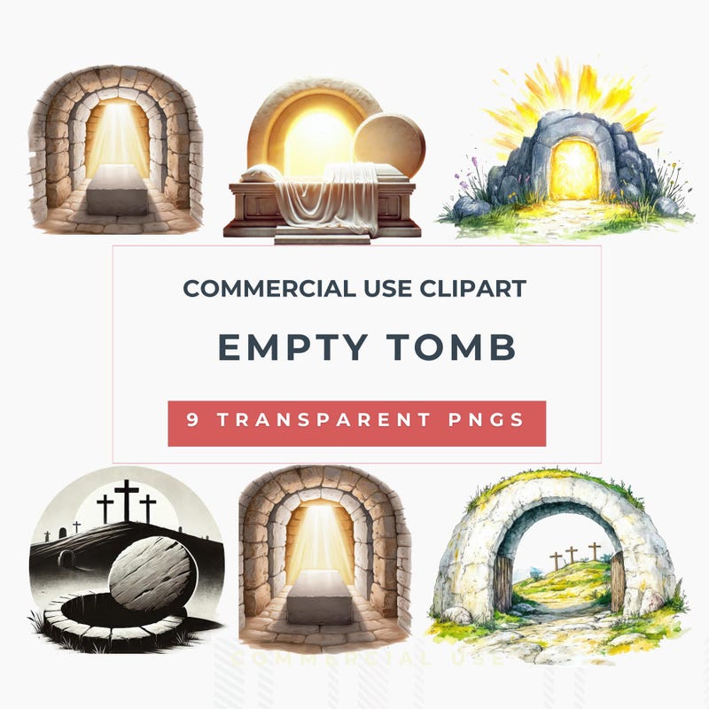 Spiritual Easter Clip Art - Etsy