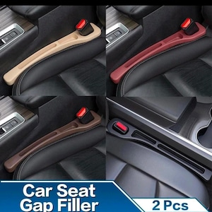 2PCS Personalized Car Seat Gap Filler Organizer Custom  Car Seat Gap Storage, Universal Leak Proof Seat Gap Filler, Car Interior Organizer