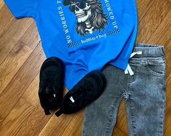 Infant-Youth Custom Cool Kid Just Showed Up - Short Sleeve - Baseball Tee - Long Sleeve - Crewneck