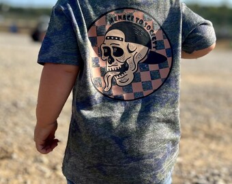 Infant-Youth Custom Menace To Society - Short Sleeve - Baseball Tee - Long Sleeve - Crewneck