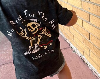 Infant-Youth Custom No Rest For The Rad - Short Sleeve - Baseball Tee - Long Sleeve - Crewneck