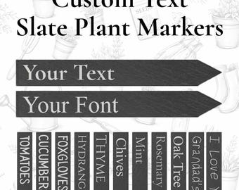 Customisable Slate Engraved Plant Markers