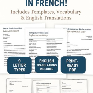 Ejemplo de correspondencia de cartas en francés: aprender a escribir en francés