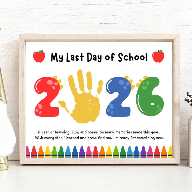 Preschool Graduation Handprint Craft 2026, Last Day of School Printable ...