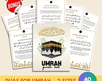 Tarjetas didácticas para la Umrah: Guía paso a paso (PDF imprimible)