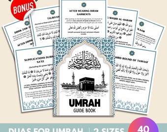 Tarjetas didácticas para la Umrah Dua: Guía paso a paso (PDF imprimible)
