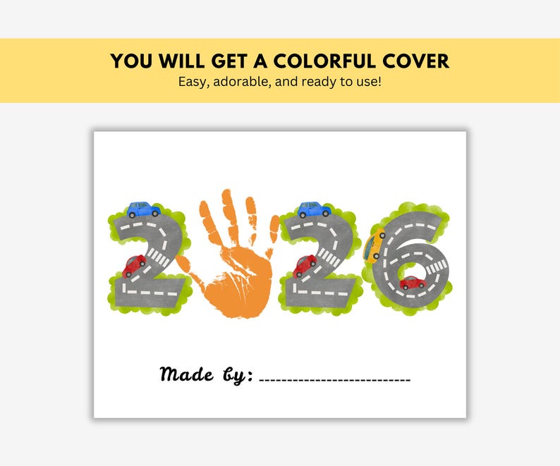 2026 Handprint Calendar Craft | Printable Calendar Keepsake | Handprint ...