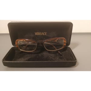 Versace Eyeglasses Women 52-15-130 Brown Tortoise Good MOD 3067-B Crystal Greca Versace Mod Eyeglasses - Etsy main image 3