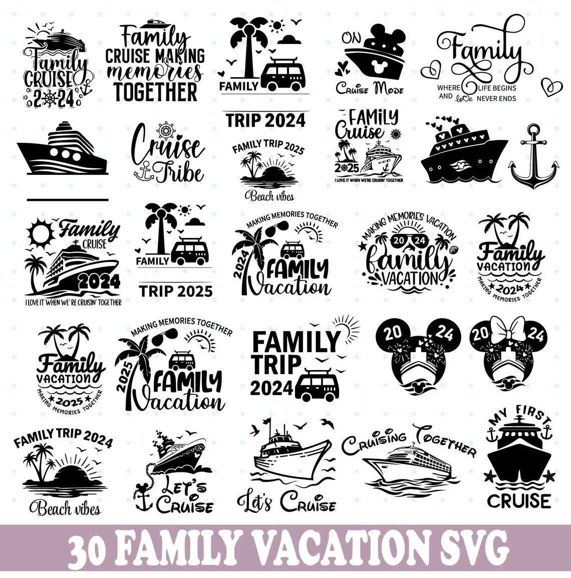 Family Trip SVG PNG Bundle, 2025 Family Vacation Png,family Trip ...