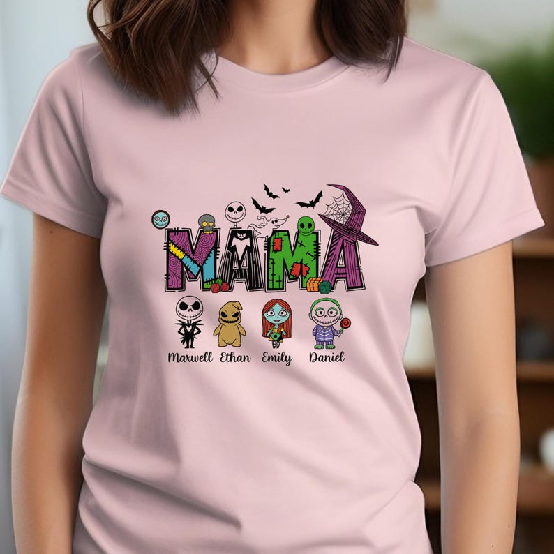 CUSTOM Halloween Mama Png,Personalized This Mama Loves Her Little Horror Png,Horror Mama Png,Horror Character Png,Spooky Season 2025 Png,png image 4