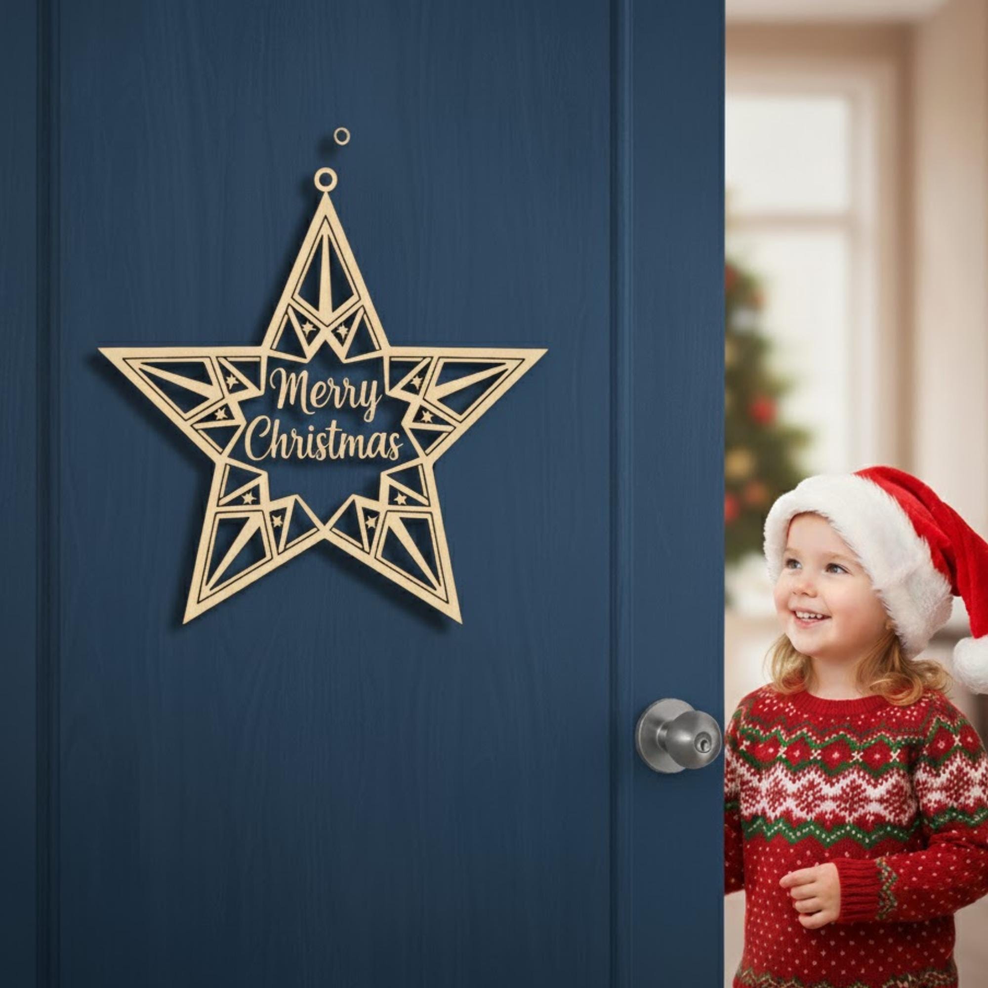 Christmas Sign SVG Bundle,door Hanger Laser Cut Files for Glowforge ...