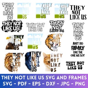 They Not Like Us Svg,They Not Like Us TShirt Sublimation,Trendy shirt design,They not Like Us Canva Editable,They Not Like Us Frame Template