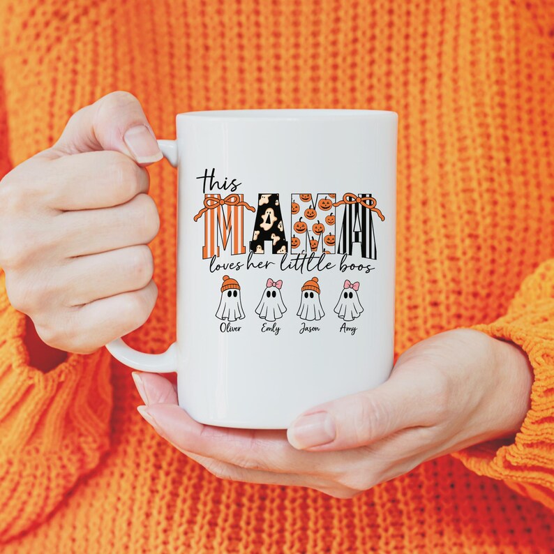 CUSTOM Halloween Mama Png,Personalized This Mama Loves Her Little Horror Png,Horror Mama Png,Horror Character Png,Spooky Season 2025 Png,png image 5