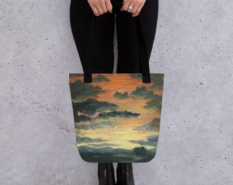 Sunset with clouds Tote bag