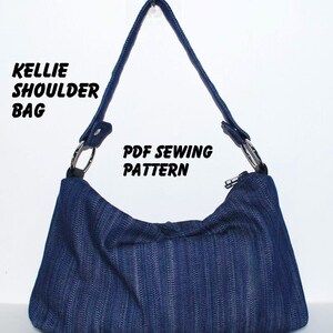 Instant Download PDF Pattern - KELLIE Shoulder Bag PDF Sewing Pattern - Letter-size Paper Format
