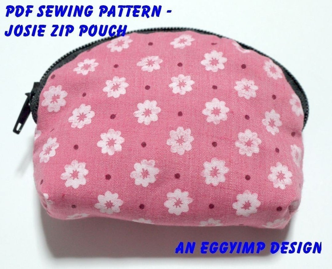 Instant Download PDF Pattern JOSIE Zip Pouch PDF Sewing Pattern A4-size ...