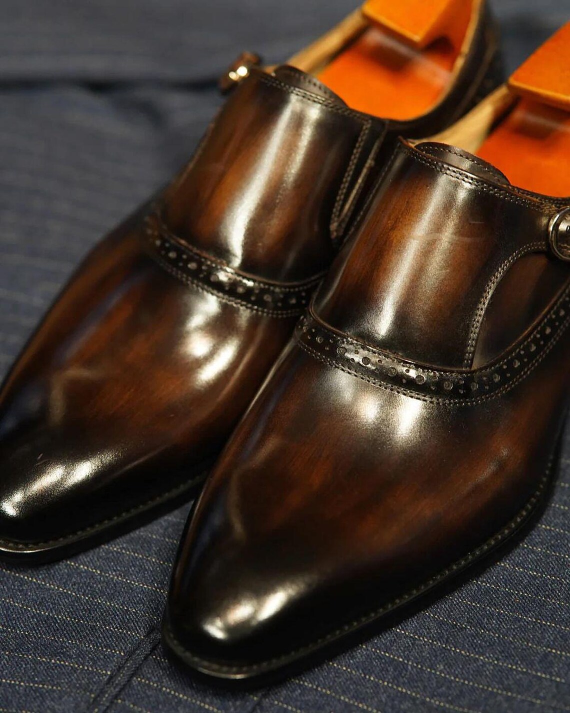 Plain Toe Single Monk Loafer
