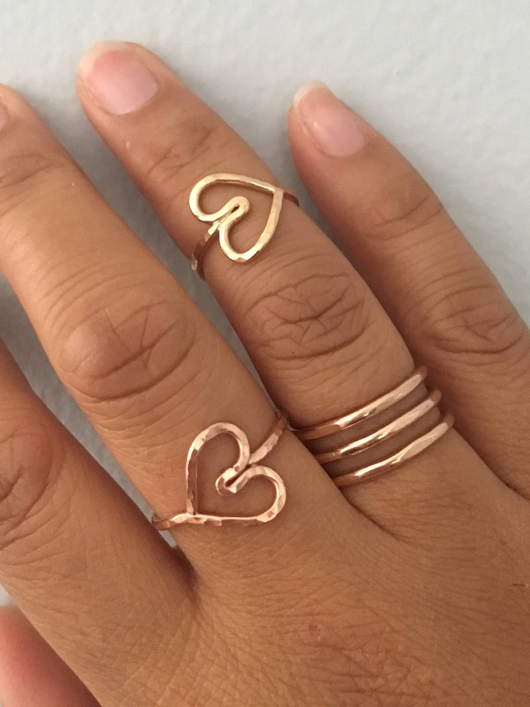 Simpul Ring Simple Spiral Ring, Handmade Minimalist Ring, Sterling Silver, 14k Gold ...