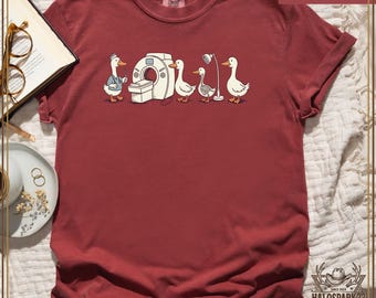 Koszulka z Gąską, Doktor Gąska, Zabawny T-shirt z Gęsią, Uroczy Prezent z Gęsią, Sarkastyczna Koszulka w Stylu Vintage, Zabawny Mem Miłośnika Zwierząt