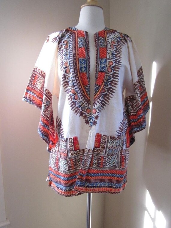 1970s Dashiki Cotton Tunic 