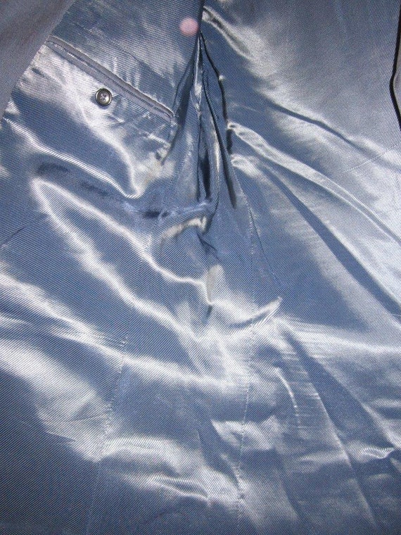 Mens KENZO Blue Fine Wool 2pc Suit 3 Button Jacke… - image 5