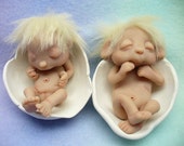 PDF tutorial Make a BABY human or troll sleeping in an egg by trolltracks pattern instruction polymer clay sculpture digital download book