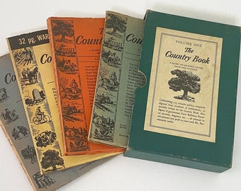 The Country Book, Volume 1  – Slipcase & 4 Booklets – Summer, Autumn 1941; Winter, Spring 1942 – Farm Bulletin Digests of Rural Living