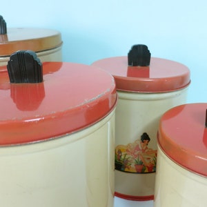 Conjunto de 4 botes de cocina con encantadora señora | Etsy