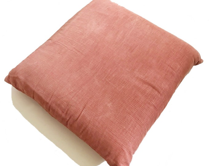 Mid Century Blush Pink Corduroy Throw Pillow/ 1960s 1970s Pale Etsy