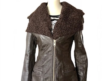 Original A-1 Vintage 1920s 30s Brown Genuine Leather Flight Jacket