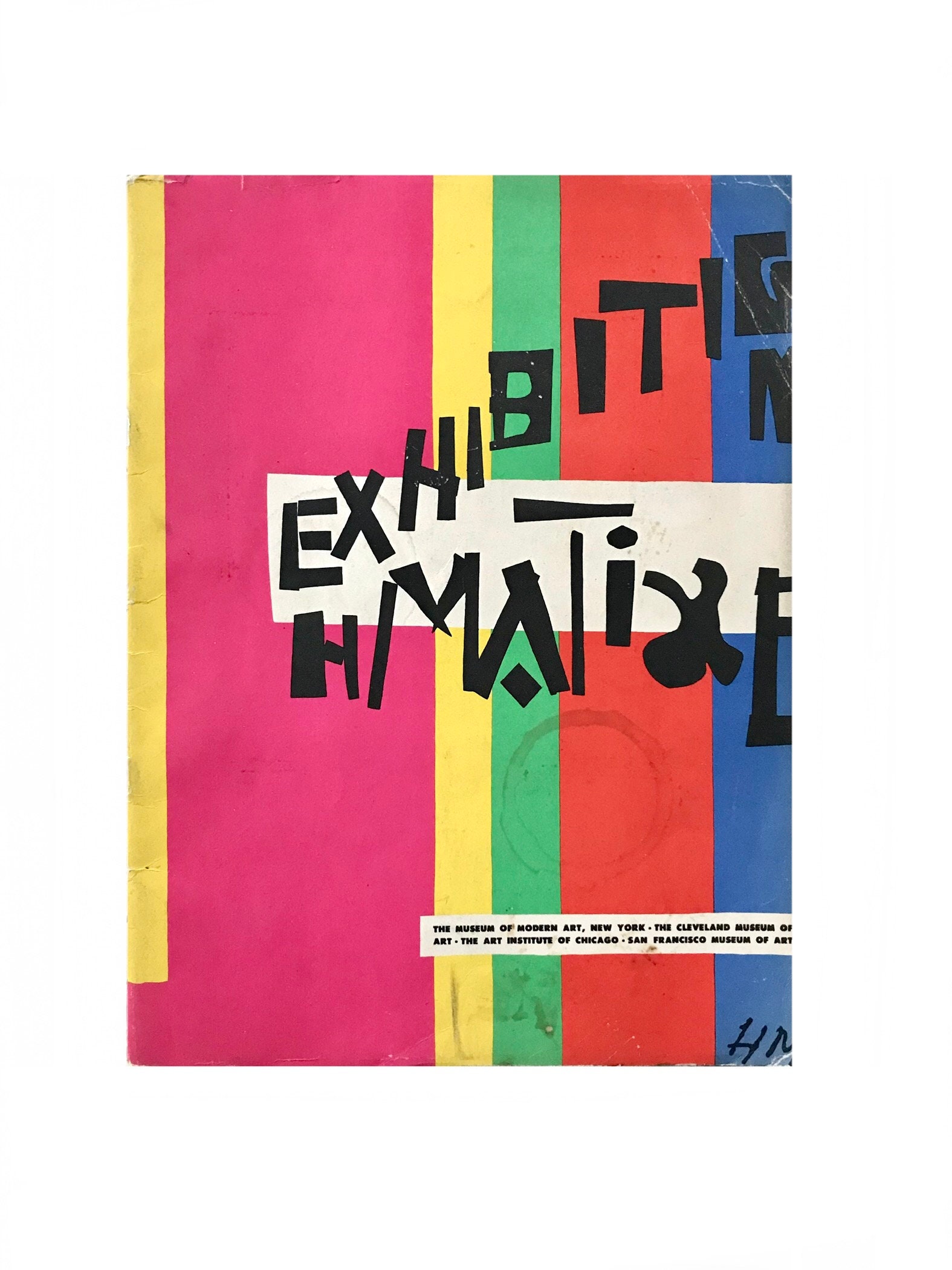 original 1952 Henri Matisse Ausstellungskatalog / 50s Modernist Softcover Kunst Brosch