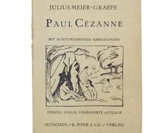 Paul Cezanne art book early edition 1923/ Impressionism art book /Julius Meier-Graefe/ German language